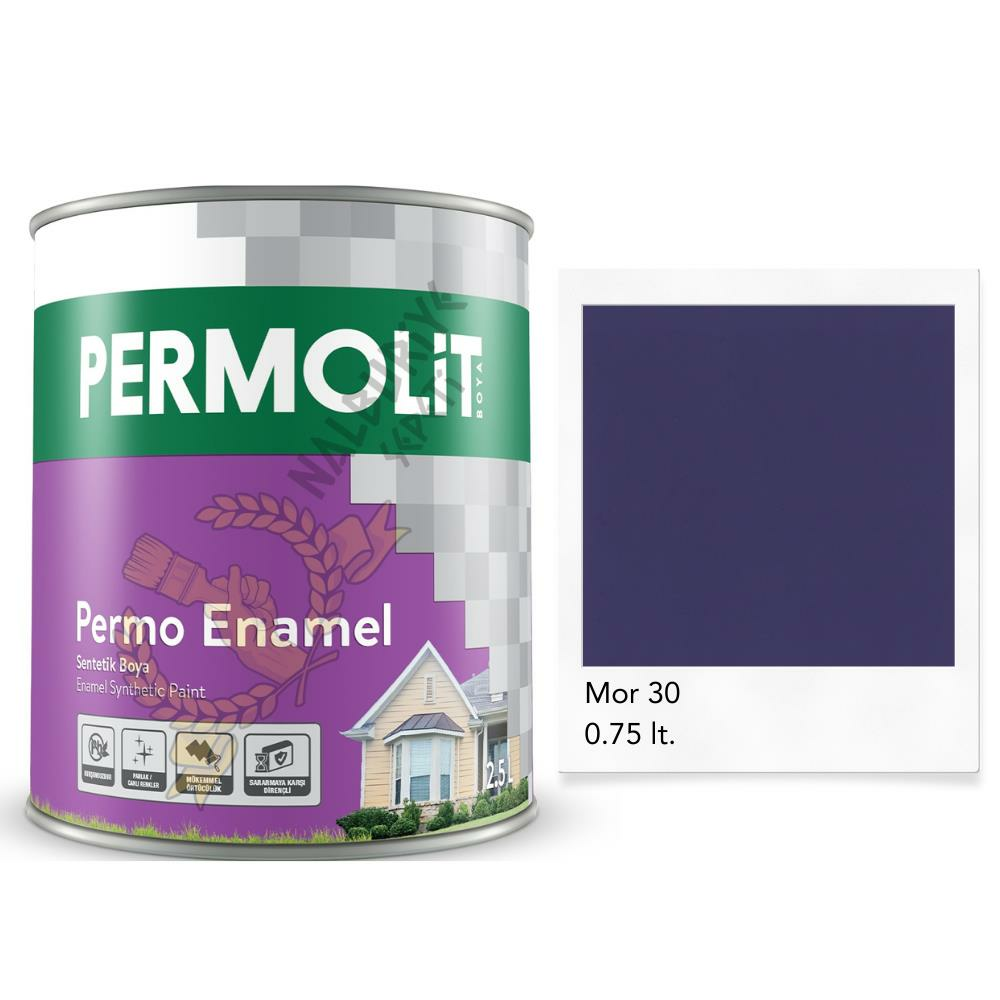 Permolit Enamel Sentetik Yağlı Boya MOR 0.75 Lt.