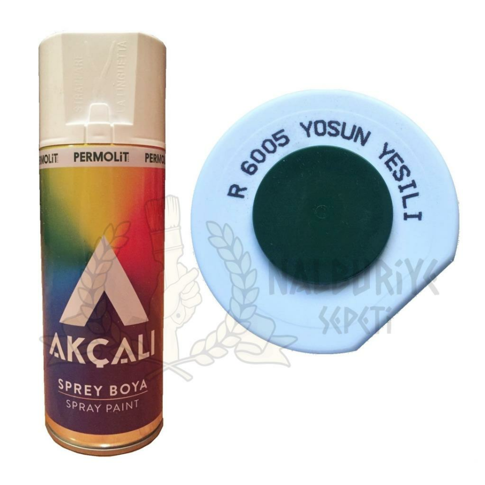 Akçalı Akrilik Sprey Boya YOSUN YEŞİLİ 400 ml - RAL6005