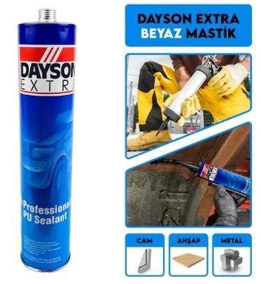 Dayson Extra Poliüretan Mastik Yapıştırıcı SİYAH 280 ml.