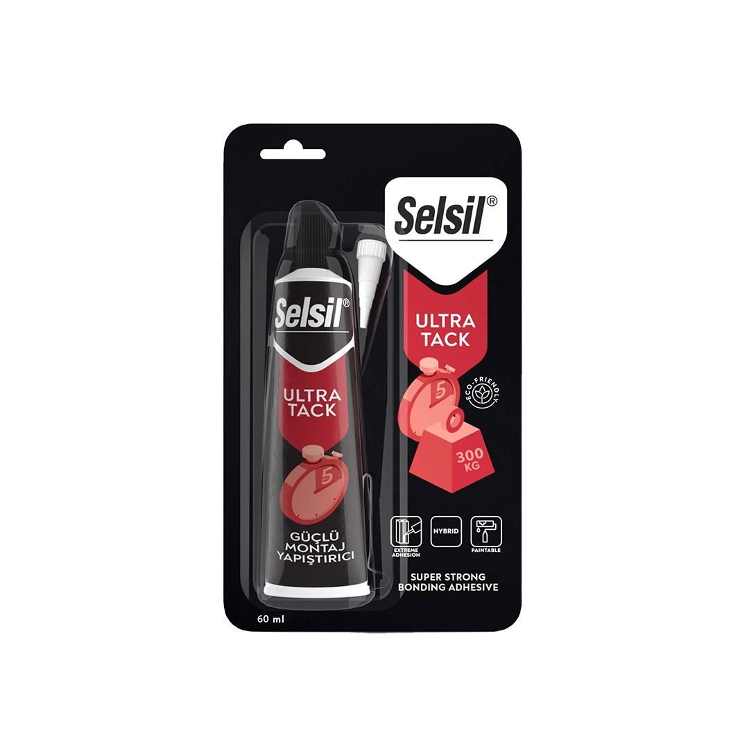 Selsil Ultra Tack Güçlü Korniş Yapıştırıcı BEYAZ 50 ml.