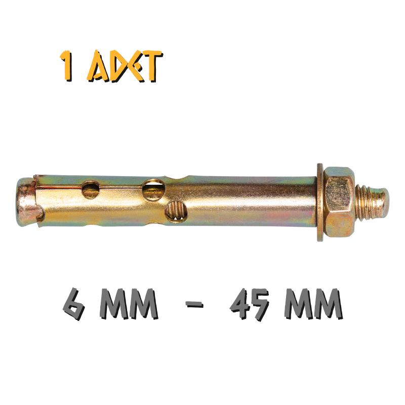 Made Gömlekli Çelik Dübel 6x45 mm. - 1 Adet