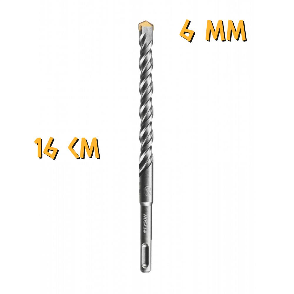 Kupa Tyson SDS Plus Delici Hilti-Matkap Ucu - 6 mm. - 16 cm