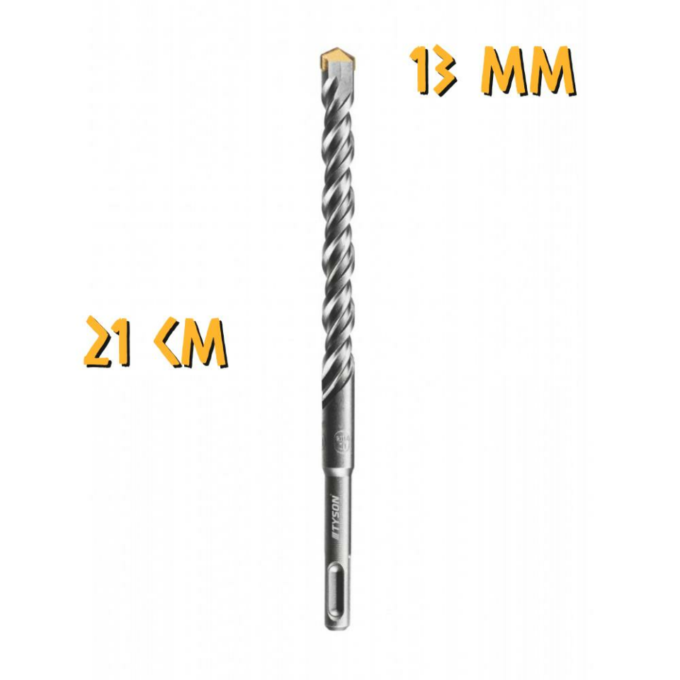 Kupa Tyson SDS Plus Delici Hilti-Matkap Ucu - 13 mm. - 21 cm