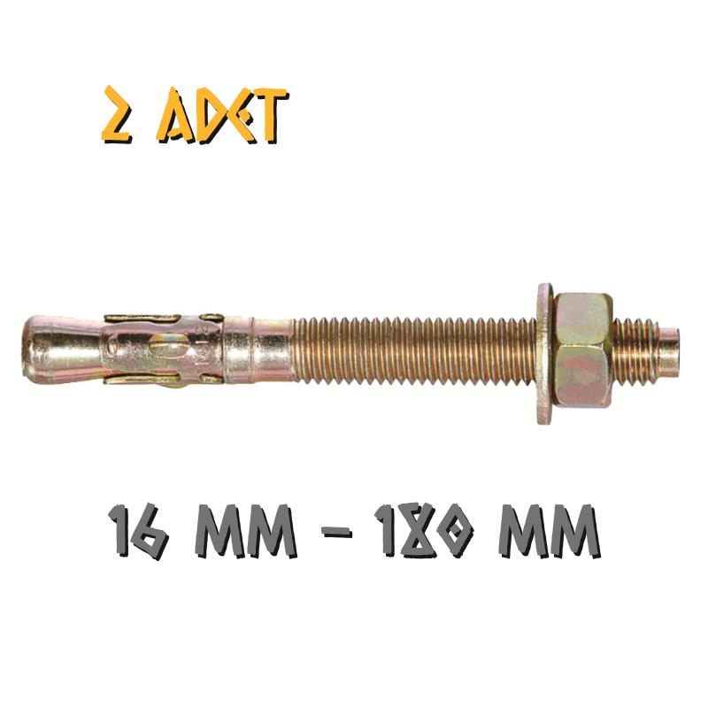 Made Klipsli Çelik Dübel 16x180 mm - 2 Adet