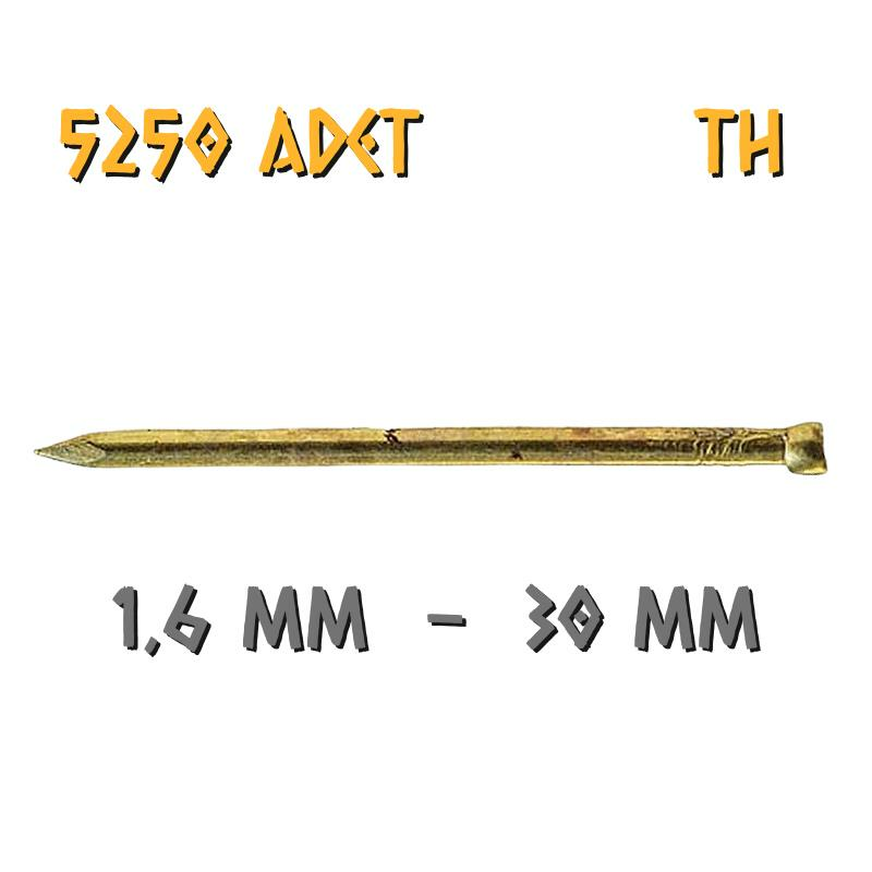 Acero Sarı Kaplama Başsız TH Tel Çivi 1.6x30 mm. - 2500 Gr. - 5250 Adet