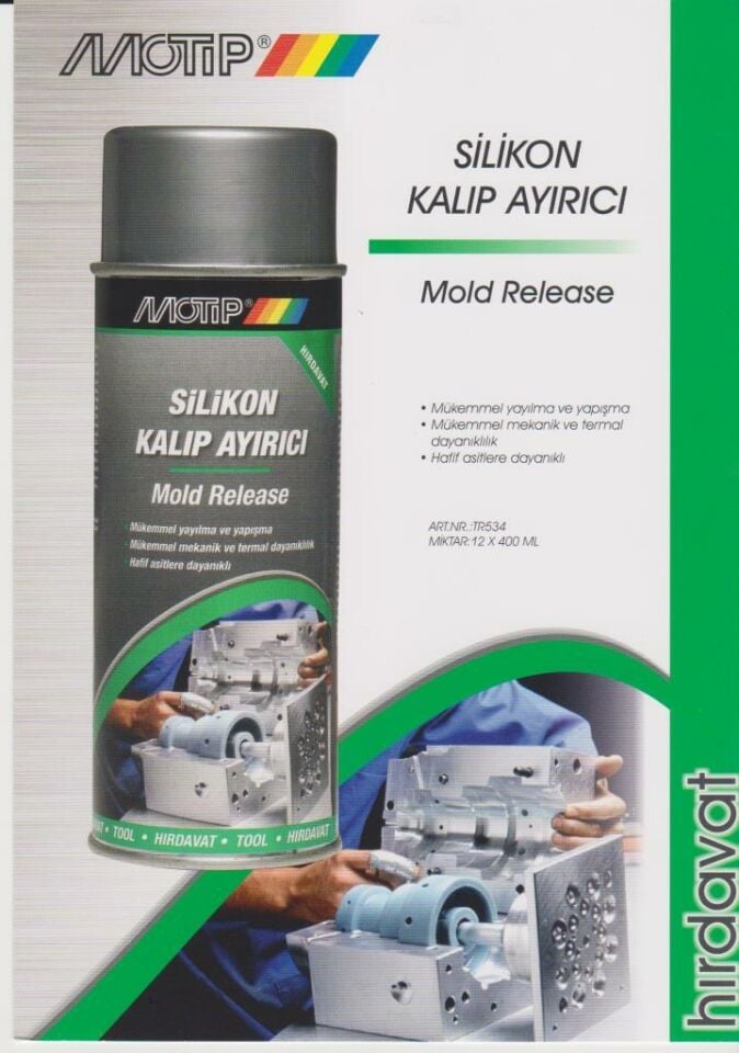 Motip Silikonlu Kalıp Ayırıcı Sprey 400 ml.