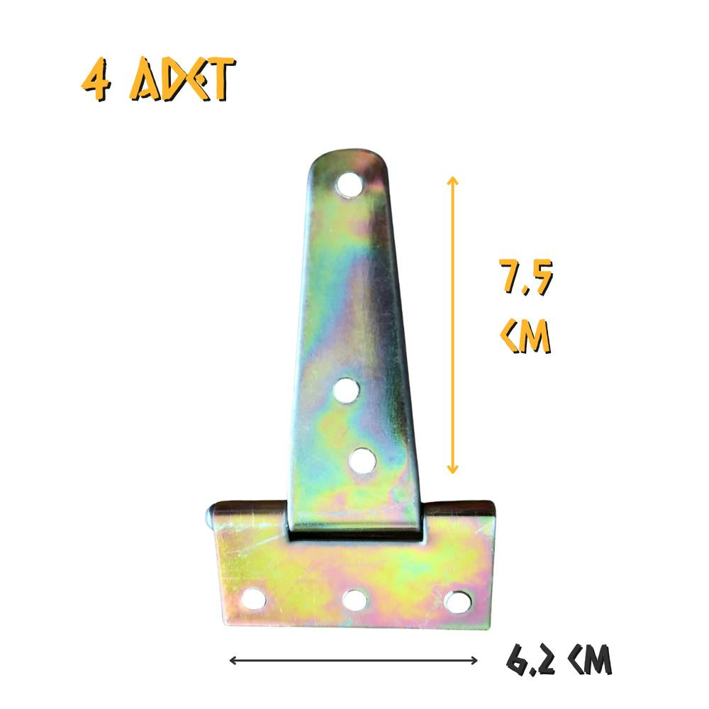 Koral Tek Kuyruklu Menteşe No: 904-3 - 7.5 cm. - 4 Adet