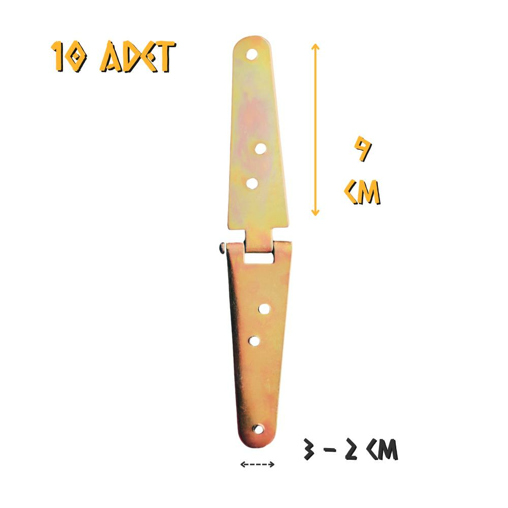 Koral Çift Kuyruklu Menteşe No: 900-4 - 9 cm. - 10 Adet