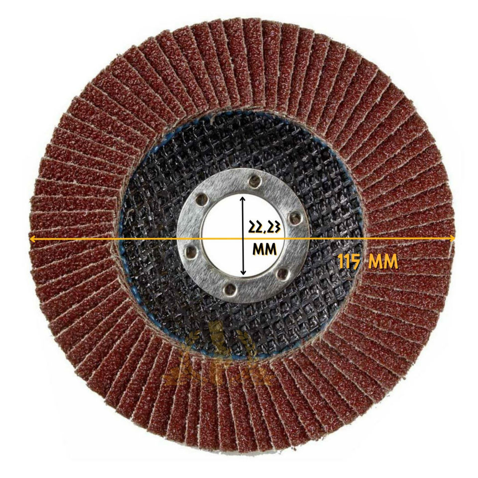 Atlas Katlı Flap Disk Yuvarlak Zımpara 115 mm - P40 Kum - 10 Adet