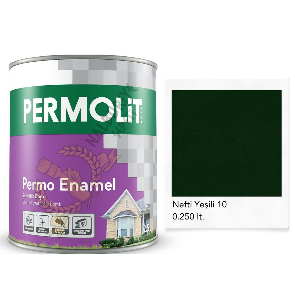 Permolit Enamel Sentetik Yağlı Boya NEFTİ YEŞİL 0.250 Lt.