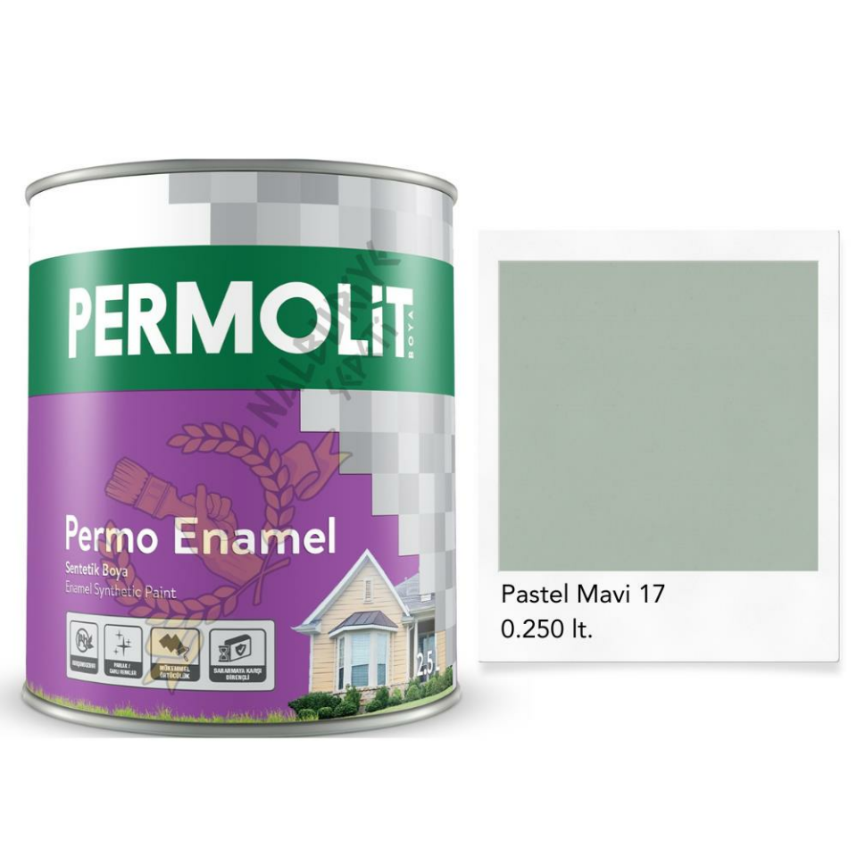 Permolit Enamel Sentetik Yağlı Boya PASTEL MAVİ 0.250 Lt.