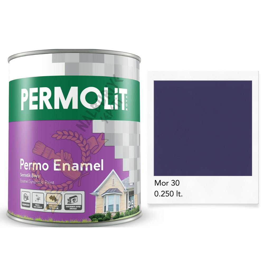 Permolit Enamel Sentetik Yağlı Boya MOR 0.250 Lt.