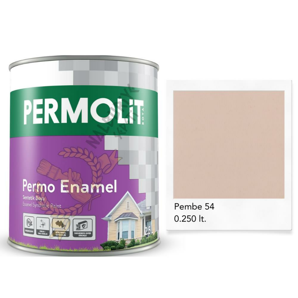 Permolit Enamel Sentetik Yağlı Boya PEMBE 0.250 Lt.