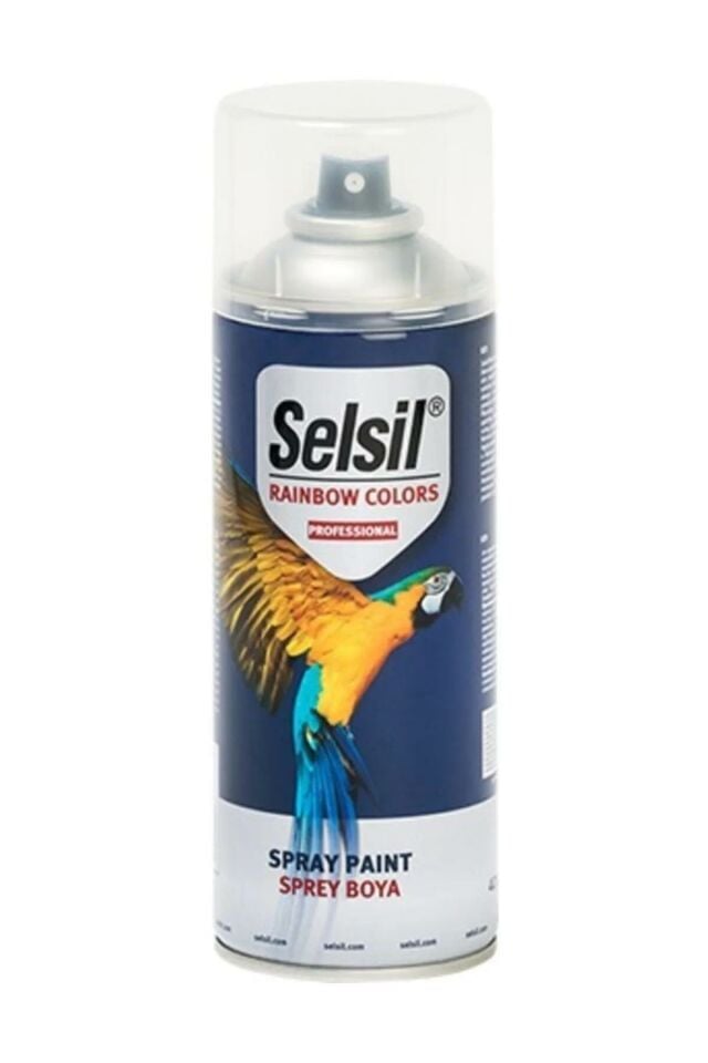 Selsil Rainbow Akrilik Sprey Boya BEYAZ GRİ 400 ml. - RAL9002