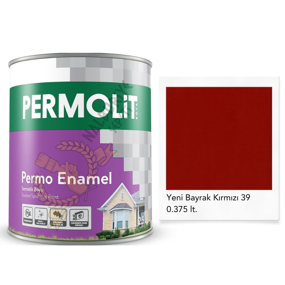 Permolit Enamel Sentetik Yağlı Boya BAYRAK KIRMIZI 0.375 Lt.