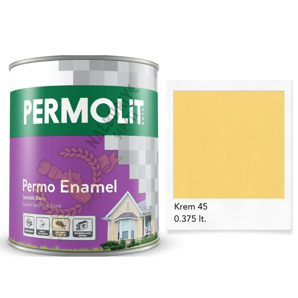 Permolit Enamel Sentetik Yağlı Boya KREM 0.375 Lt.