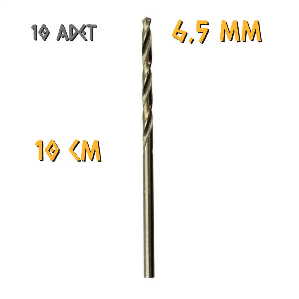 Kupa Tyson Metal Ahşap Delici HSS Matkap Ucu 6.5 mm. - 10 Adet