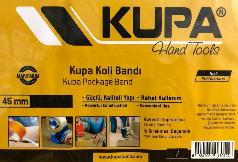 Kupa Koli Bandı Kahverengi 45 mm X 91 mt. - 6 Adet