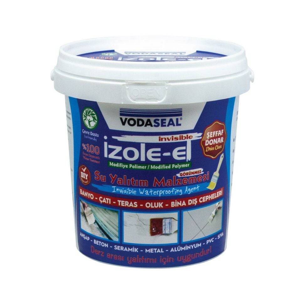 VodaSeal İzole-Et Modifiye Polimer Su Yalıtım Malzemesi 1 Kg - Şeffaf