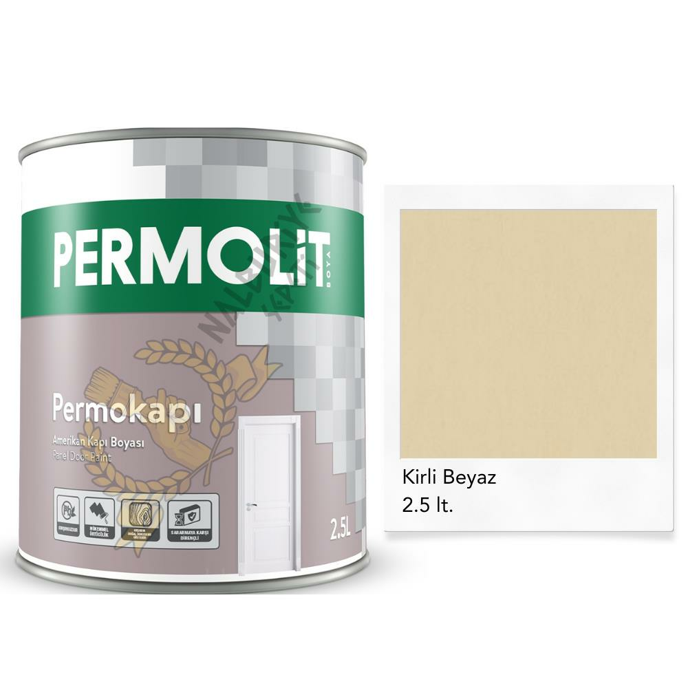 Permolit Sentetik Amerikan Panel Kapı Boyası KİRLİ BEYAZ 2.5 Lt.