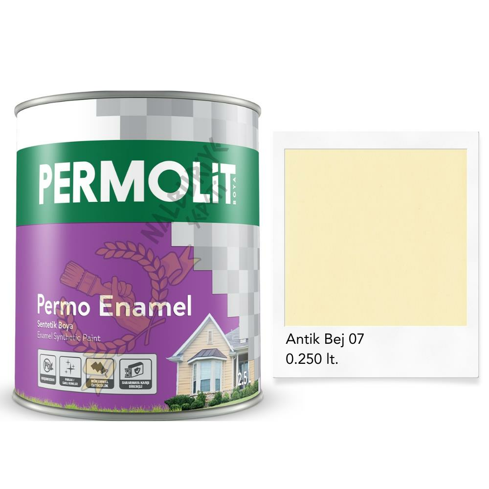 Permolit Enamel Sentetik Yağlı Boya ANTİK BEJ 0.250 Lt.