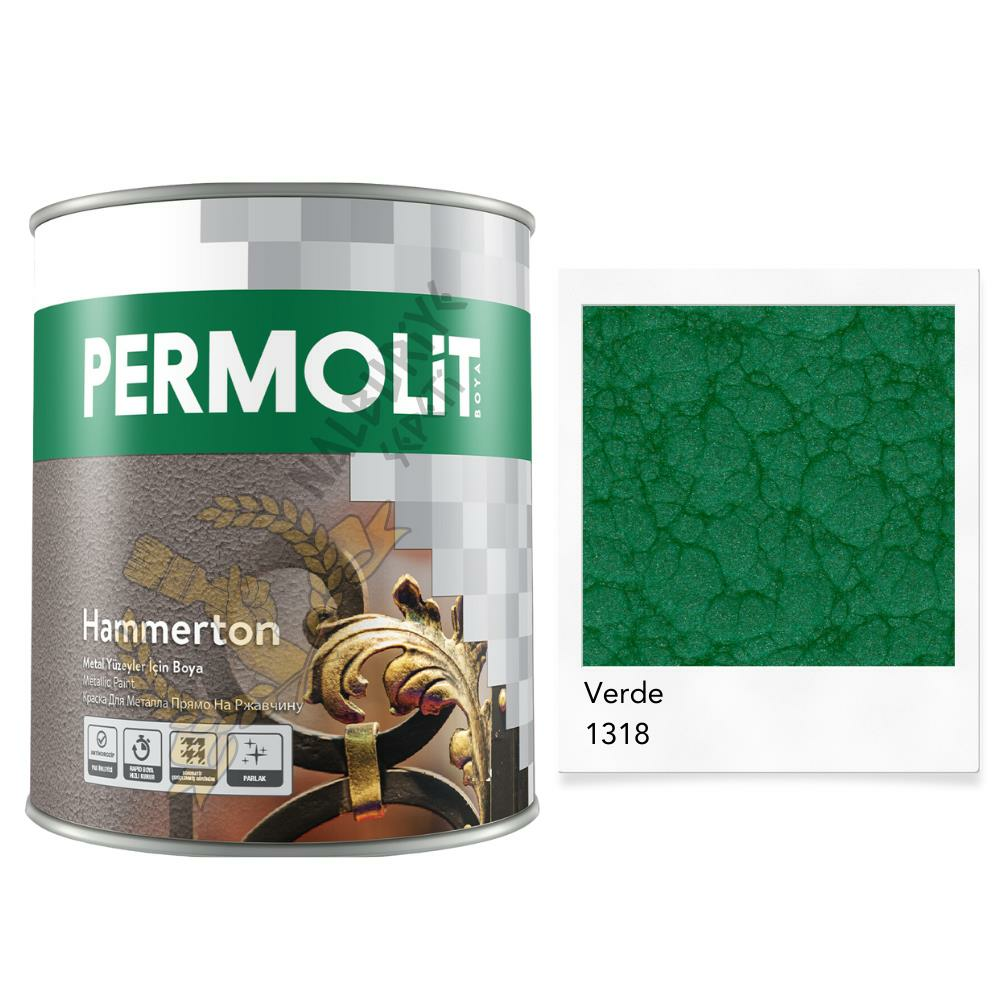 Permolit Hammerton Dekoratif Metal Boyası VERDE 0.65 Lt.