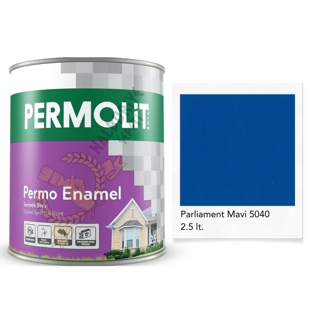 Permolit Enamel Sentetik Yağlı Boya PARLİAMENT MAVİ 2.5 Lt.