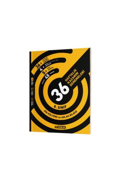 8.Sınıf Din Kültürü 36 Haftalık Kazanım Denemeleri