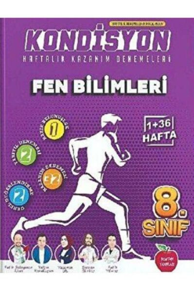 8.sınıf Kondisyon Haftalık Kazanım Denemeleri 37 Hafta-- Fen Bilimleri