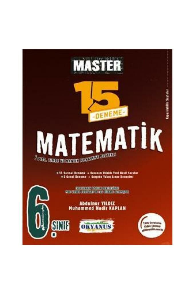 Okyanus 6. Sınıf Master 15 Matematik Denemesi