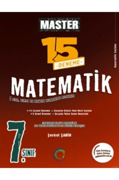 7. Sınıf Master 15 Matematik Denemesi