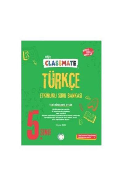 2025 5. Sınıf Classmate Türkçe Etkinlikli Soru Bankası Maarif Modele Uygun
