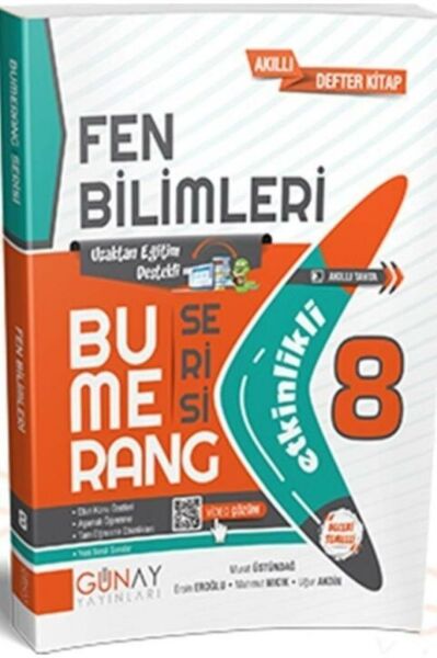 Günay Yayınları 8. Sınıf Fen Bilimleri Etkinlikli Bumerang Serisi Günay Yayınları