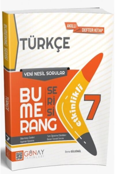 Günay Yayınları 7. Sınıf Türkçe Etkinlikli Bumerang Serisi