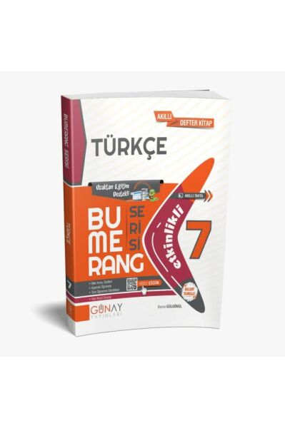 Yeni 7. Sınıf Türkçe Bumerang Etkinlikli Kitap Konu Anlatımlı Soru Bankası Güncel