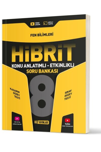 Hız Lgs 2025 8. Sınıf Fen Bilimleri Hibrit Konu Anlatımlı - Etkinlikli Soru Bankası