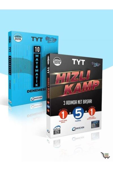 Oksijen Tyt Hızlı Kamp 3 Adımda Net Başarı 10 Lu Tyt Matematik Deneme Seti