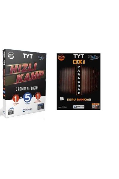 TYT Hızlı Kamp 3 Adımda Net Başarı + Paragraf Soru Bankası Seti