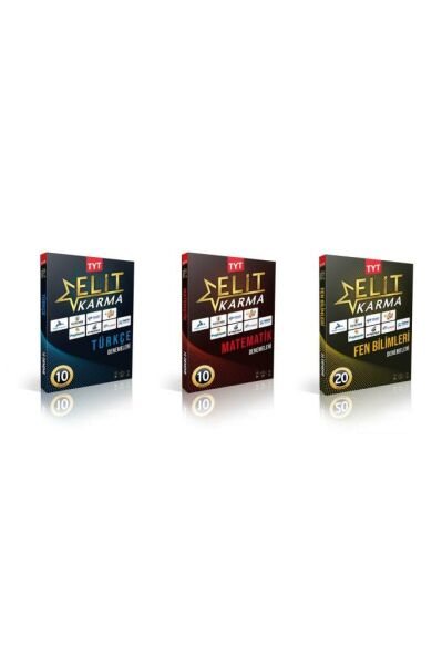 Paraf Yayınları Elit Karma Tyt Türkçe Ve Tyt Matematik Ve Tyt Fen Deneme 2023 Güncel Paraf Baskı