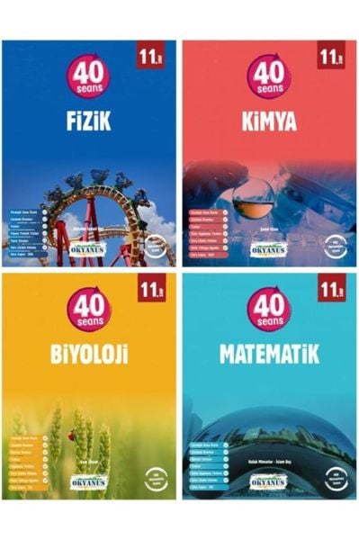11. Sınıf 40 Seansta Fizik Kimya Biyoloji Matematik Seti Sayısal
