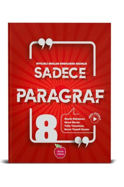 Newton Yayınları 8 Sınıf Sadece Paragraf Soru Bankası LGS