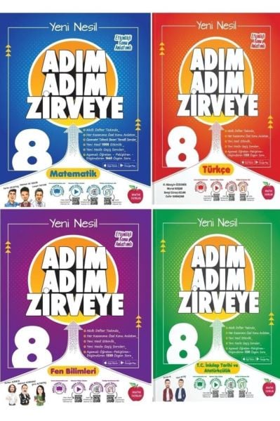 Newton 8.sınıf Lgs Adım Adım Zirveye 4'lü Konu Anlatım Set