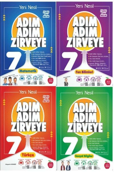 7.sınıf Adım Adım Zirveye 4'lü Konu Anlatım Set