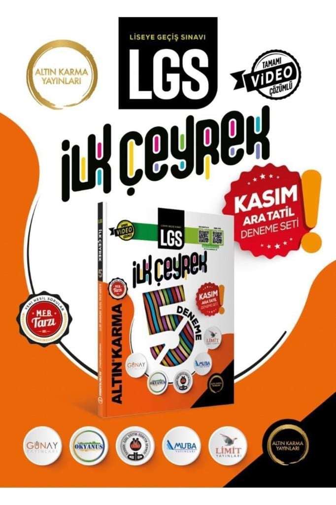 2024 LGS DENEME ALTIN KARMA İLK ÇEYREK KASIM ARA TATİLİ DENEME SETİ