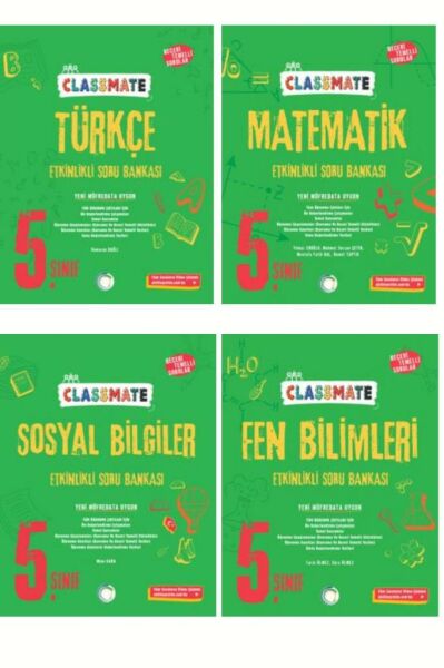 2025 5.sınıf Okyanus Classmate Türkçe-matematık-fen-sosyal Etkinlikli Soru Bankası 4'lü Set