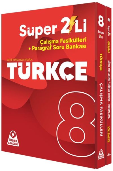 8. Sınıf Süper İkili Türkçe Seti (2 Kitap)