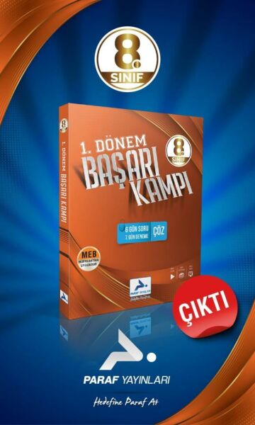 8. Sınıf Paraf İlk Dönem Kitabı ve Soru Havuzu Paketi