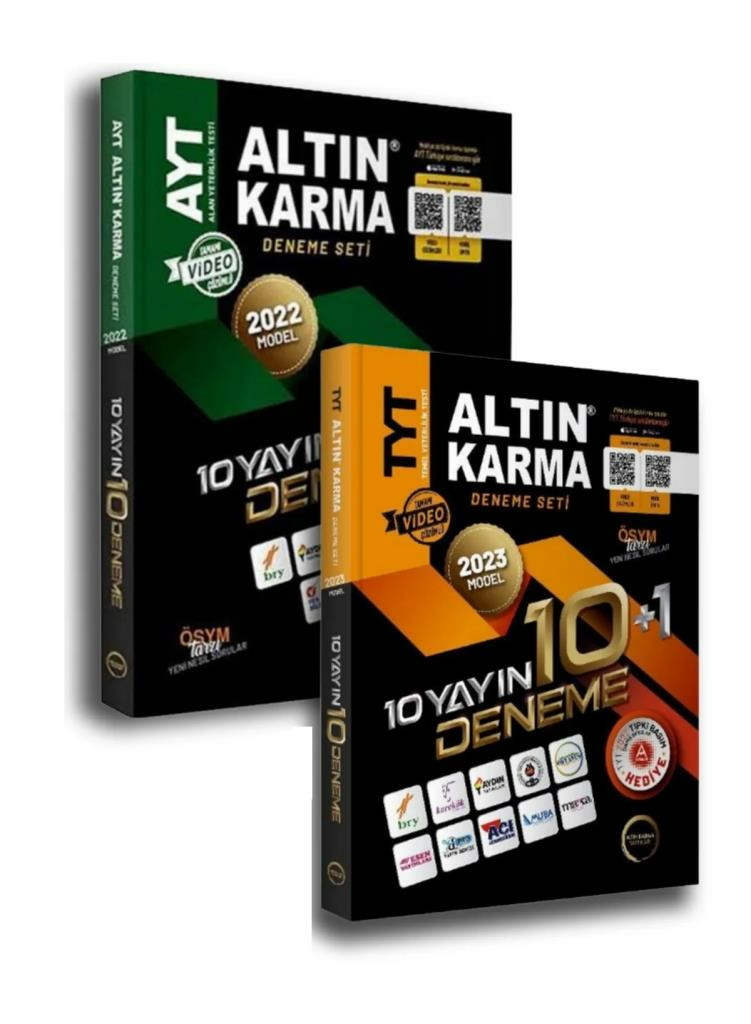 Altın Karma 2022-23 TYT AYT 10 Farklı Yayın 10 Deneme SETİ