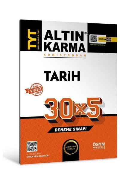 Altın Karma TYT Tarih 30x5 Denemesi