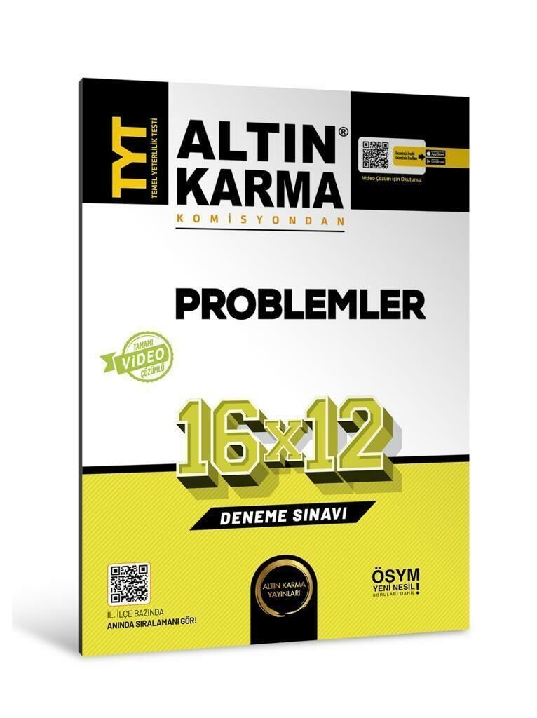 Altın Karma TYT Problemler 16x12 Denemesi